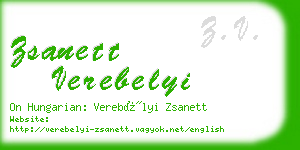 zsanett verebelyi business card